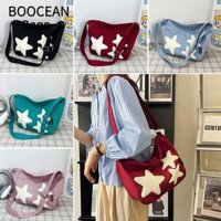 Túi Tote BOOCEAN, Túi đeo vai thời trang đơn giản bằng Nylon dung lượng lớn, Túi đeo chéo ngôi sao năm cánh Túi đi chơi dành cho học sinh