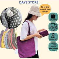 Túi Tote Cao Cấp KT 37x31x6cm, Túi Đựng Tài Liệu Giấy A4, Tặng Kèm Móc Khóa Dây Quai Đeo Chéo, Túi Chất Liệu Vải Dù