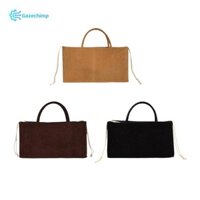 Túi Tote da lộn cho nữ, túi xách Hobo có sức chứa lớn