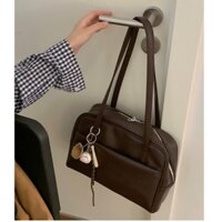 Túi Tote Da Nữ Hai Quai Đeo Vai Dáng Hộp Công Sở Sức Chứa Lớn 32cm Đựng Sách Vở,A4 ĐI Học, ĐI Làm