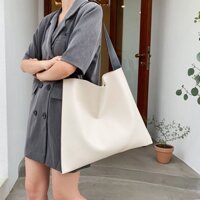 Túi Tote Da PU Đeo Vai Đựng Máy Tính Bảng 13 4 Inch Khổ A4 Kiểu Retro Cá Tính Cho Nữ