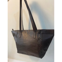 Túi tote da thật si hiệu ELCANTO màu nâu chocolate - secondhand