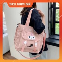 Túi tote đeo vai , học sinh phong cách ulzzang phối túi hộp chống nước Cam