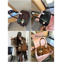 Túi Tote Đeo Vai Miu Nappa Leather Top Handle Bag Size 31 Da Thật Full Box (Nhắn trước kiểm kho)