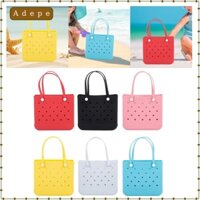 Túi Tote Đi Biển Lỗ Mở Có Thể Giặt Dễ Dàng Vệ Sinh Bãi Biển Giỏ Đựng Đồ Đi Biển Túi Xách Người Tổ Chức Cho Bé Gái Nữ Mùa Hè Thuyền Mua Sắm