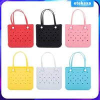 Túi Tote Đi Biển Lỗ Mở Có Thể Giặt Dễ Dàng Vệ Sinh Bãi Biển Giỏ Đựng Đồ Đi Biển Túi Xách Người Tổ Chức Cho Bé Gái Nữ Mùa Hè Thuyền Mua Sắm