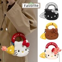 Túi Tote FAVORITEGOODS, Có Dây Đeo Vai Hoạt Hình Túi Đeo Vai Hello Kitty, Túi Bảo Quản Cầm Tay Thời Trang Da PU Cho Mỹ Phẩm Điện Thoại Trang Điểm Mua Sắm