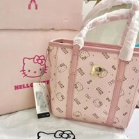 Túi tote giỏ rau Hello Kitty, túi xách thời trang, túi đeo chéo vai mới cho phụ nữ