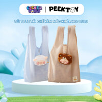 Túi Tote Kèm Móc Khóa Gấu Bông Heo Lulu The Piggy Toyzeroplus, Túi Đeo Vai, Túi Đeo Chéo Đựng Vừa Sổ A4 Clever Box