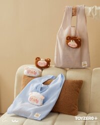 Túi Tote Kèm Móc Khóa Gấu Bông Heo Lulu The Piggy Toyzeroplus