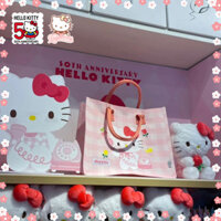 Túi Tote kỷ niệm 50 năm Hello Kitty Túi mua sắm Túi vải Phong cách kỷ niệm đang được bán