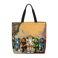 Túi Tote LEGO Ninjago Túi mua sắm có dây kéo sức chứa lớn