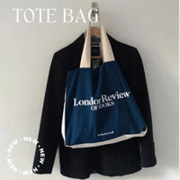 Túi Tote London Review, túi vải canvas sức chứa lớn cho nam nữ[Ảnh thật ở cuối]