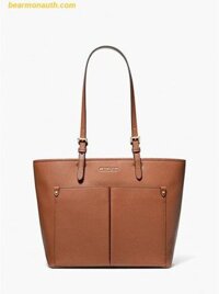 Túi Tote Michael Kors Jet Set Medium Pocket Tote Bag 35F3GTVT8B Nâu