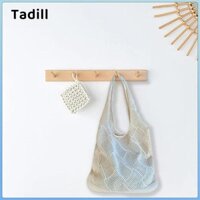 Túi Tote móc bên bờ biển Boho Túi xách đeo vai đơn Túi dệt kim Hobo Túi lưới Hippie