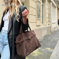 Túi tote một vai Deere JACK dành cho nữ có sức chứa lớn Túi xách đi lại thông thường cổ điển