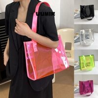 Túi Tote Trong Suốt UUMIR, Túi Đeo Vai Chống Thấm Nước, Túi Xách Thạch PVC Dung Tích Lớn Thời Trang Bơi Đi Biển
