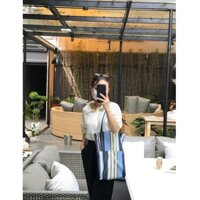 Túi Tote Túi Vải Canvas T'House In Hoạ Tiết Dễ Thương Phong Cách Hàn Quốc