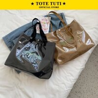 Túi Tote, Túi Vải Skillfully Cỡ Lớn Bọc PVC Trong Suốt Chống Thấm Nước - TOTE TUTI