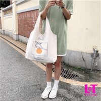 Túi tote vải bố đựng đồ canvas đeo chéo - TGS22