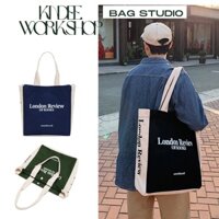 Túi tote vải canvas nam thời trang giỏ totte unisex bằng vải size lớn đựng tài liệu sách vở đi học đi làm KINDEE