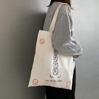 Túi tote vải trắng