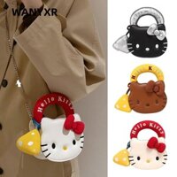 Túi Tote WANYXR, Túi Đeo Vai Thời Trang Da PU, Túi Messenger Có Dây Đeo Vai Hoạt Hình Túi Xách Hello Kitty Cho Mỹ Phẩm Điện Thoại Trang Điểm Mua Sắm
