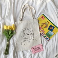 Túi totebag cô gái  palomawool sẵn 1