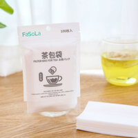 Túi Trà Fasola 100 Miếng Trong Lọc Túi Trà Gạc Túi Bong Bóng Nhỏ Thân Thiện Với Môi Trường Túi Trà Dùng Một Lần 4.3wt