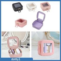 Túi trang điểm nhỏ Mini có dây kéo vàng cho xe hơi Túi đựng mỹ phẩm trong suốt