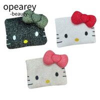 Túi Trang Điểm OPEAREY, Túi Đựng Mỹ Phẩm Dung Tích Lớn Hoạt Hình Hello Kitty, Bông Di Động Sáng Có Ví Dây Kéo Cho Đồ Dùng Học Tập Du Lịch
