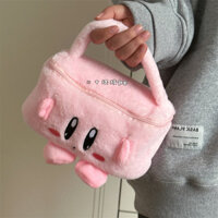 Túi trang điểm vuông dễ thương phong cách Nhật Bản, túi lưu trữ mỹ phẩm, túi du lịch cầm tay lớn, di động, nhồi bông