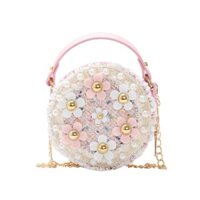 Túi Trẻ Em Chất Lượng Cao Bé Gái Bé Gái Dễ Thương Túi Nhỏ Phong Cách Chanel Dây Xích Cao Cấp Túi Đeo Vai Di Động