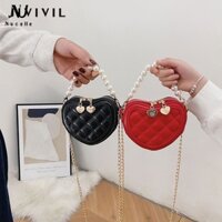 Túi trẻ em công chúa thay đổi túi xách ngọc trai cô gái nước ngoài