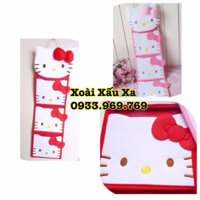 túi treo 3 ngăn hello kitty bằng vải bông đa năng đựng đồ (60*18cm)