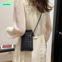 Túi treo cổ AGOODTHING, Túi điện thoại di động đa năng PU, Túi xách nữ Mini cổ điển dọc