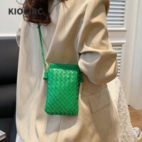Túi treo cổ KIOCIRC, Túi điện thoại di động PU Retro, Túi xách đa năng dọc Mini dành cho nữ