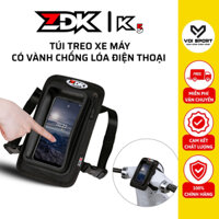 Túi treo đầu xe máy ZDK K5 chống lóa, chống nước, chống sốc, cảm ứng siêu mượt