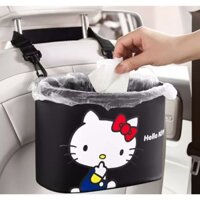 TÚI TREO ĐỒ DÙNG/ ĐỰNG RÁC TRÊN XE Ô TÔ NHỎ GỌN HÌNH HELLO KITTY DỄ THƯƠNG