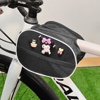 Túi treo khung xe đạp dễ thương hoạt hình Kuromi, túi đựng điện thoại xe đạp leo núi, túi đựng tai nghe và chìa khóa 3.25