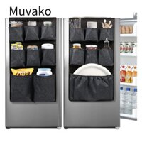 Túi Treo Tủ Lạnh MUVAKO, Dụng Cụ Sắp Xếp Tủ Lạnh Dung Tích Lớn Di Động, Phụ Kiện 15 Túi Tiết Kiệm Không Gian Có Thể Gập Lại Tủ Lạnh Mini Có Thể Gập Lại