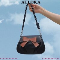 Túi tròn nhỏ AULORA, Túi PU chống mài mòn, Túi đeo nơ Mini chống thấm nước