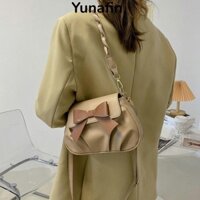 Túi tròn nhỏ YUNAFIN, Túi chống mài mòn PU, Túi đeo nơ Mini chống thấm nước