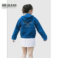 [túi trong] Áo khoác jean unisex nữ nam có túi lót trong chứa ĐT form rộng K8 size 40-75kg