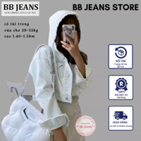[túi trong] Áo khoác nữ có mũ chất kaki - hàng cao cấp có túi trong chứa điện thoại size 39-56kg cao dưới 1.58m BB Jeans