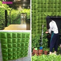 Túi trồng cây treo tường màu xanh 1m2, 36 lỗ