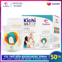 Túi trữ sữa Kichilachi chính hãng 250ml hộp 50 túi có vòi tiện lợi dễ sử dụng chắc chắn không rò rỉ dùng để trữ và bảo quản sữa dễ sử dụng không chứa BPA