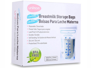 Túi trữ sữa Unimom Compact không BPA - 30 túi 210 ml