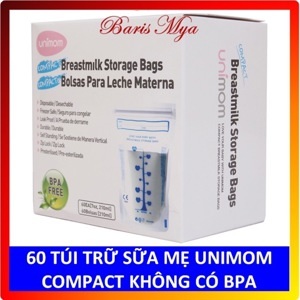 Túi trữ sữa Unimom Compact không BPA - 60 túi 210 ml UM870268