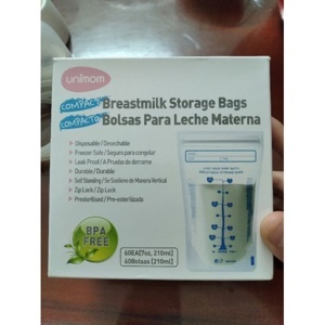 Túi trữ sữa Unimom UM870183 - 60c, 210 ml